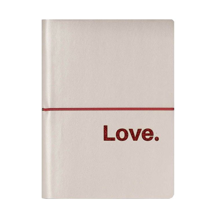 Ciak Notitieboek Emotions Love Blanco - Gelinieerd